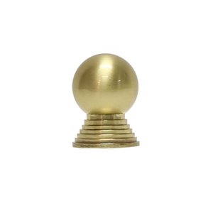 Sculptural <b>brass</b> Designer Cabinet <b>Knob</b> with Unique Flared Geometric Base and Contemporary Metallic Finish for Premium Kitchen - Product Image 2