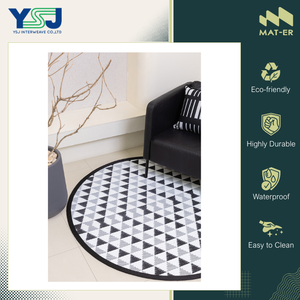 Fabriqué en Thaïlande, tapis d'extérieur de qualité supérieure, imperméable, résistant à la corrosion, 100% polypropylène, tapis rond - Product Image 3