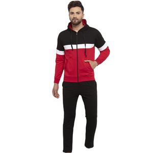 ชุดวอร์มวิ่งออกกำลังกายสำหรับผู้ชาย ชุดสองชิ้น เสื้อแจ็คเก็ตและกางเกง พร้อมปักโลโก้ตามสั่ง ชุดวอร์มผู้ชาย - Product Image 1