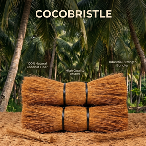 Fibra de Coco Cruda Cocobristle (25 cm, Marrón Claro, 250g/paquete) Natural y Duradera para Escobas, Cepillos, Proyectos de Manualidades e Industriales - Product Image 5