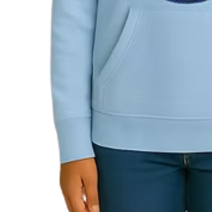 Sudadera con Capucha para Mujer Jack Jill, Color Azul Claro, con Forro Brillante, de Poliéster/Algodón, para Invierno, Informal, de Manga Larga, para Uso Diario - Product Image 4