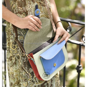 กระเป๋าสะพายพาดลำตัวหนังโลหะรีไซเคิลสำหรับผู้หญิง LW แฟชั่นใหม่ล่าสุด - Product Image 2