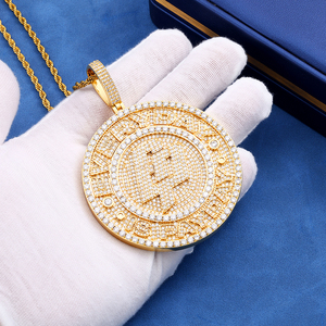 <b>Mens</b> 925 <b>Silver</b> Moissanite Money <b>Pendant</b> Goat Charm Iced Pave Statement Necklace Hip Hop Luxury Custom Fashion Jewellery - Product Image 1