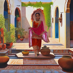 Traje Pakistaní Bollywood de Alta Calidad para Mujer, Patiyala Salwar Kameez Dhoti Pant, Atuendo Tradicional Indio Listo para Usar, para Fiestas de Invierno - Product Image 1