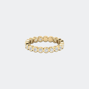Bague éternité à sertissage clos avec diamants ronds brillants de 1,35 carats au total - Product Image 4