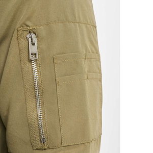 Blouson Bomber Réversible Personnalisé pour Homme, Col Montant, Imperméable, en Nylon, Tissu Toile Automne/Hiver, Fermeture Éclair Décontractée sur le Devant - Product Image 5