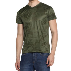 Camiseta de Hombre en Algodón 100% Sostenible, Cuello en V, Estilo Urbano, Ultra Suave, Secado Rápido, Transpirable, Ligera, Informal y Básica - Product Image 1