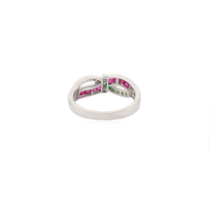 High Quality Wholesale Handmade Authentic <b>Emerald</b> & Ruby Gemstone 925 Sterling <b>Silver</b> <b>Ring</b> for Women Party Wear Jewelry - Product Image 6