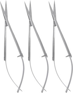 Ciseaux de beauté micro-spring en acier inoxydable, tranchants, droits, pour droitiers, pour la coupe des sourcils et le soin des cuticules par INNOVAMED - Product Image 6