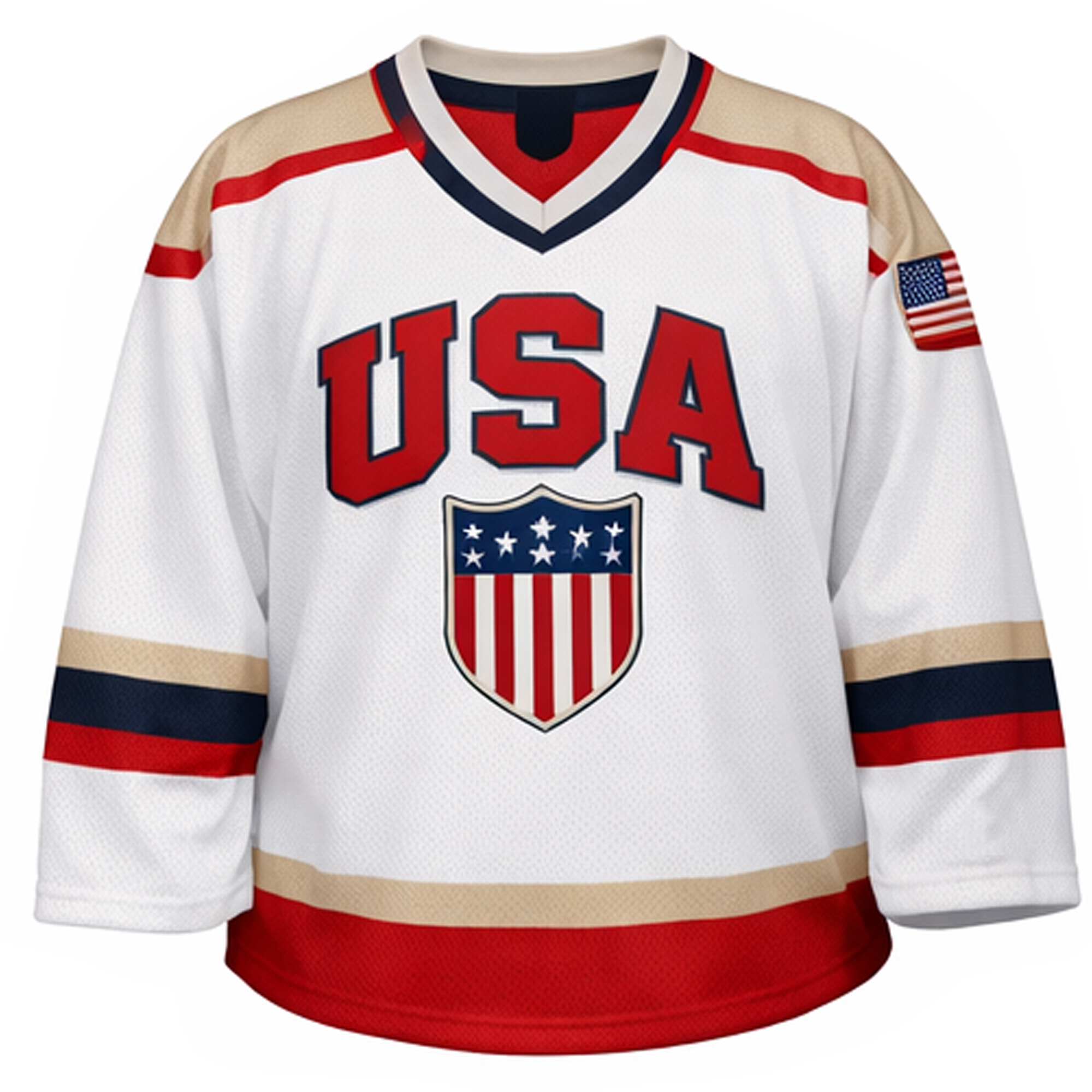 Maillot De Hockey USA Vintage Taille 3XL – Athletic Knit Blanc/rouge/bleu, Excellent état