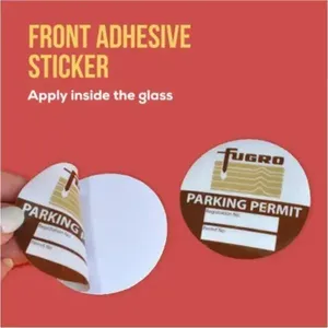 Etiquetas Adhesivas Personalizadas para Ventanas Interiores, Resistentes al Agua, con Logotipo - Product Image 2