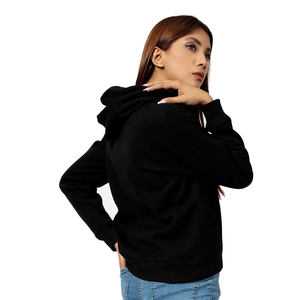 Factory Direct Women Quarter Zip Hoodie Heavy <b>Fleece</b> Pullover Custom Custom Puff Print Women Zip Up Hoodie Full <b>Zipper</b> - Product Image 5