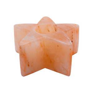 Himalayan Salt Star Tealight <b>Candle</b> Holder Handmade Natural <b>Pink</b> Crystal Eco-Friendly Modern Rustic Home Decoration Feng Shui - Product Image 1