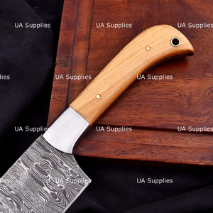Ensemble de 5 couteaux de chef en acier damas fait main, manches en bois d'olivier, style traditionnel, finition haute brillance, longueur de lame de 4,5 à 9 pouces - Product Image 4