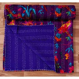 Handmade Vintage 100% Cotton Kantha <b>Quilts</b> <b>Throw</b> Comfortable High Quality Handicraft for Home and Hotel Wholesale Price - Product Image 4