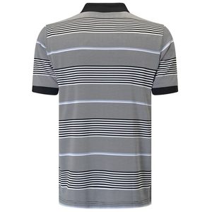 Chemise à manches courtes pour homme, grise, tricotée, 100% polyester, style décontracté, coupe régulière, respirante, séchage rapide, couleur unie, boutonnée - Product Image 6