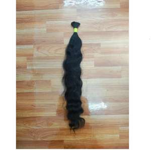 Meilleures ventes : Lots de mèches de cheveux humains indiens bruts ondulés, doux et épais, pour application de tissage complet de la tête, disponibles au meilleur prix - Product Image 1