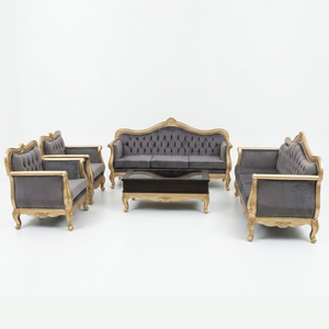 Furniture Convertible <b>Sofa</b> <b>Beds</b> Made Mahogany Wood Beautiful Carvings <b>Modern</b> Design Smooth Fabric Soft Foam Layers Living Room - Product Image 1