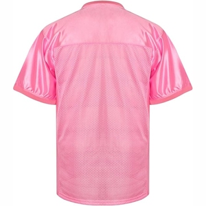 Maillot de rugby personnalisé en maille 100 % polyester 140 GSM, respirant, à séchage rapide, anti-humidité, grande taille, à manches courtes et col en V, vente en gros - Product Image 3