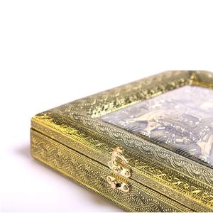 100% โบราณสำหรับตกแต่งงานหัตถกรรมไม้แท้และเรซิ่นกล่องของขวัญผลไม้แห้งกล่องของขวัญขนมหวานกล่องขายส่ง - Product Image 6