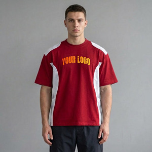 Camiseta de Hombre de Alta Calidad, Estilo Hip Hop, 100% Algodón Jersey 210g, Holgada, para Gimnasio y Running, Transpirable, con Letras - Product Image 4