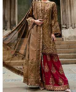 <b>Top</b> Quality Women Muslim Style Ready To Wear Pakistani Shalwar Kameez Dress For Eid And Special Occasions in Different Colors - Product Image 1