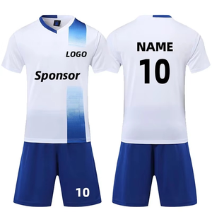 Conjuntos de Camisetas de Fútbol de Alta Calidad, 100% Poliéster, Marca Personalizada, Precio de Fábrica, Venta Caliente, Diseño Sublimado, Transpirable, Unisex, Adulto - Product Image 1