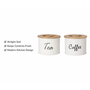 Ensemble de récipients hermétiques pour cuisine moderne |   Bocaux de rangement pour sucre, thé et café, conçus pour la fraîcheur et l'organisation de la cuisine - Product Image 4