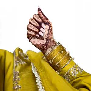 Ensembles de bracelets ethniques de luxe, bijoux de mode, bracelets en verre kashmiri faits à la main pour femmes, pour mariage, fête, festival - Product Image 1