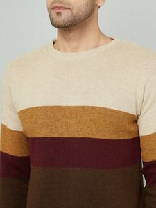 Pull d'hiver pour homme de qualité supérieure, col montant, tricot épais, motif géométrique, séchage rapide, style moderne et décontracté, meilleur prix - Product Image 6