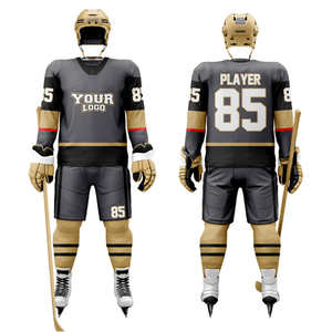 Nouvel ensemble d'uniformes de hockey sur glace à col en V 2026 / Uniforme de hockey sur glace de qualité supérieure pour adultes, service OEM, couleur et logo personnalisés - Product Image 1