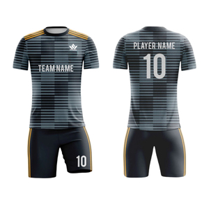Conjunto de Camiseta de Fútbol con Estampado en Degradado Blanco y Azul, Unisex, Manga Corta, Sublimada, Absorbe la Humedad, Ajuste Atlético, Uniforme para Todas las Temporadas - Product Image 4