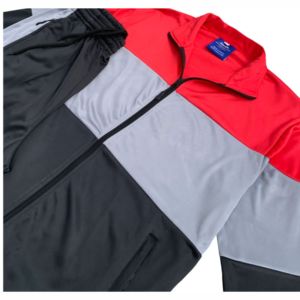 Men's Two Piece Tracksuit Set Color Block <b>Zip</b> <b>Up</b> <b>Jacket</b> and Jogger Pants Sportswear - Product Image 2