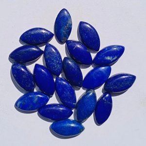 Lapislázuli natural en forma de marquesa, cabujón, piedra preciosa suelta para la elaboración de joyería - Product Image 1