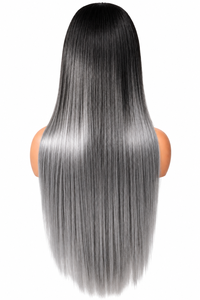Peluca de Cabello Humano Remy Lujosa Gris Plateado Doble Trama Larga y Lisa Vietnamita al por Mayor - Product Image 2