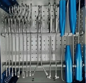 Ensemble de forceps chirurgicaux pour arthroscopie en acier inoxydable, certifié CE, avec boîte de stérilisation, pour genou, épaule, orthopédie - Product Image 4
