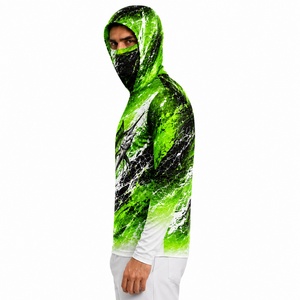 Hoodie de pêche unisexe à manches longues UPF 50, imperméable, coupe-vent, séchage rapide, évacuation de l'humidité, respirant, logo personnalisé, vente en gros pour pêcheurs - Product Image 3