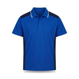 เสื้อโปโลผ้าฝ้ายแบรนด์ส่วนตัว 240 GSM ระบายเหงื่อได้ดี แขนสั้น สำหรับแบรนด์เสื้อผ้ากอล์ฟ - Product Image 2