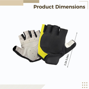 Guantes de Ciclismo Transpirables y Anti-Sudor para Hombre y Mujer, Disponibles en Stock, Guantes de Medio Dedo para Ciclismo, Running y Paseo al Aire Libre, en Venta Online - Product Image 4