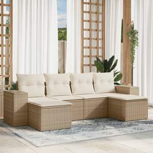 Conjunto de Sofás de Jardín Color Beige - Product Image 1