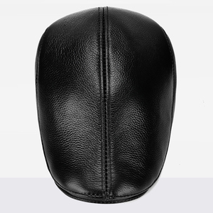Gorra plana transpirable de cuero PU marrón, estilo inglés, unisex, informal, para exteriores, primavera y otoño, 56-58 cm - Product Image 4