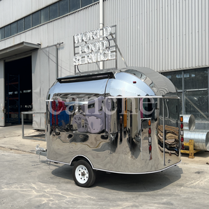 Chariot à snacks multifonctionnel Camion de restauration mobile Camion de restauration rapide mobile Friteuse à gaz Trail + plaque chauffante pour machines à snacks - Product Image 2