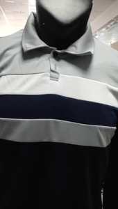 เสื้อโปโลแขนยาวผู้ชาย หลายสี ลายทางแนวนอน คอเสื้อตัดกัน ลำลอง ทรงเข้ารูป ผ้าฝ้ายผสม แฟชั่นท็อปส์ชาย - Product Image 6