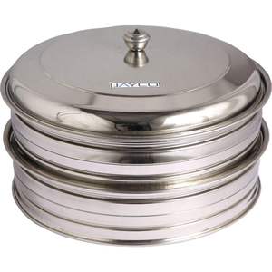 PREMIUM STAINLESS STEEL DOUBLE TRAY HOLY COMMUNION SET 80 CUPS WITH STABLE BOTTOM RING AND <b>MIRROR</b> FINISH POLISH - Product Image 1