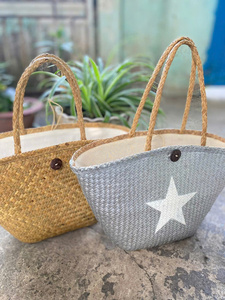 Cestas Multifuncionales Vintage de Jacinto de Agua Tejidas a Mano, Ecológicas y Económicas, con Asa Cómoda para el Dormitorio - Product Image 4