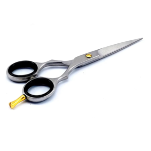 Ciseaux de coiffure professionnels de 5,5 pouces en acier inoxydable avec inserts pour les doigts amovibles - Product Image 1