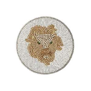 Stylish Crystal Beaded Table Coasters Custom Glam Design <b>Scratch</b> Resistant for Home Decor - Product Image 5