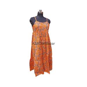 Vestido sin mangas elegante 100% algodón puro, el más vendido para mujer, ideal para fiestas en la playa o salidas nocturnas, disponible al por mayor. - Product Image 5