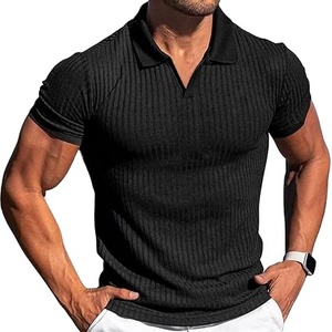 T-shirt Homme 2025 en Coton Polaire Respirant Personnalisé de Haute Qualité à Imprimé Uni, Design Doux, Manches Courtes, Anti-Plis, Été - Product Image 1