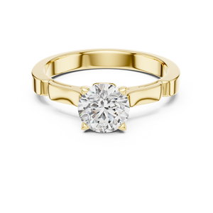 Bague de fiançailles en diamant de 1 carat cultivé en laboratoire, bague solitaire en or 18 carats, Royaume-Uni |   Bague de fiançailles brillante |   Bijoux de mariée classiques et luxueux - Product Image 6